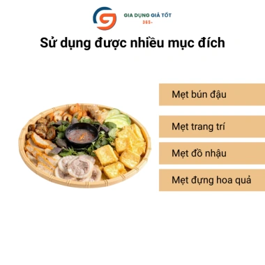 Mẹt nhựa giả mây Song Long - Đĩa mẹt tròn đa năng cho sushi, hải sản, trái cây, đồ nướng - Chỉ 19.000₫ 3 Mẹt nhựa giả mây Song Long - Đĩa mẹt tròn đa năng cho sushi, hải sản, trái cây, đồ nướng - Chỉ 19.000₫ 3