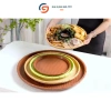 Mẹt nhựa giả mây Song Long - Đĩa mẹt tròn đa năng cho sushi, hải sản, trái cây, đồ nướng - Chỉ 19.000₫ 7