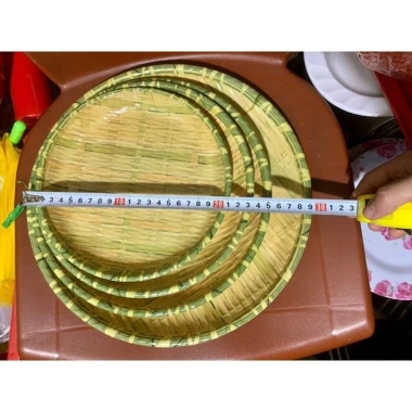 Mẹt nhựa giả tre sâu lòng, đĩa mây tre đan đẹp – Dùng cho bún đậu, mắm tôm, nem nướng, chỉ 27.720₫ 2