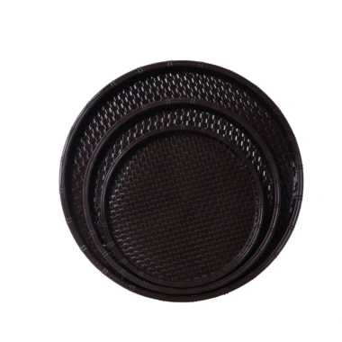 Mẹt nhựa tròn giả mây tre đan - Đĩa, mâm cao cấp, đựng đồ ăn, giá chỉ 18.000đ - chất lượng Việt Nam