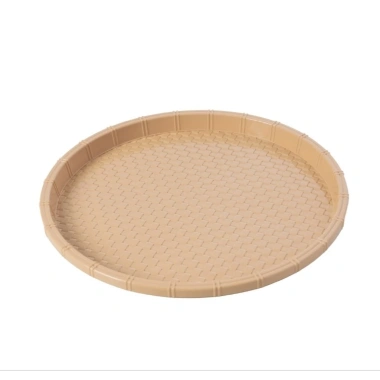 Mẹt nhựa tròn giả mây tre đan - Đĩa, mâm cao cấp, đựng đồ ăn, giá chỉ 18.000đ - chất lượng Việt Nam