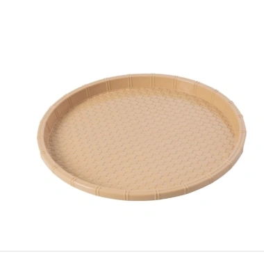Mẹt nhựa tròn giả mây tre đan - Đĩa, mâm cao cấp, đựng đồ ăn, giá chỉ 18.000đ - chất lượng Việt Nam