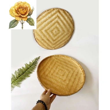 Mẹt tre đan thủ công - mâm tre dày chắc, bền đẹp, giá ưu đãi 45.000₫