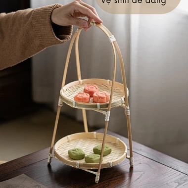 Mẹt tre tầng 1-3 tầng cho bàn - Thiết kế thanh lịch, gần gũi, độc đáo Luỹ Tre - Giá ưu đãi 14.000₫