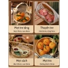 Mẹt Tre Tầng Vuông 1-3 Tầng Đựng Bánh Kẹo Tết Kệ Trang Trí Truyền Thống Giá 29.000₫ 4