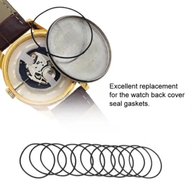METUBE 200 chiếc vòng chữ O cao su 0,5‑0,6 mm – chống nước, dùng cho sửa đồng hồ, độ dày mỏng, hộp kín 6