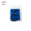 METUBE 200 chiếc vòng chữ O cao su 0,5‑0,6 mm – chống nước, dùng cho sửa đồng hồ, độ dày mỏng, hộp kín 11