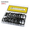 METUBE 200 chiếc vòng chữ O cao su 0,5‑0,6 mm – chống nước, dùng cho sửa đồng hồ, độ dày mỏng, hộp kín 14