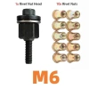 METUBE Bộ 11 Đai Đinh Tán Tay M3 M4 M5 M6 M8 M10 Đầu Kim Loại Dễ Lắp Đặt 13