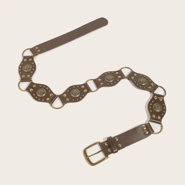 METUBE Thắt Lưng Da PU Grommet Eo Cinch Tán Rộng Y2K Cho Quần Jean Nữ - Giá 106.700₫ 10