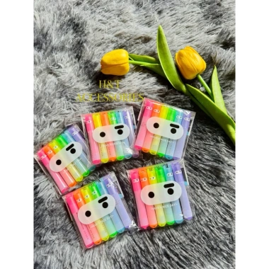M&G Bút Highlight Set 6 Bút Cute - Đầu nhọn gọn, dễ thương, giảm giá 19.000 VND 2
