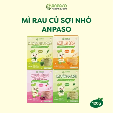 Mì ăn dặm Anpaso vị rau củ - Mì cải bó xôi hữu cơ 120g, giảm giá 37.000đ 3