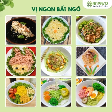 Mì ăn dặm Anpaso vị rau củ - Mì cải bó xôi hữu cơ 120g, giảm giá 37.000đ 6