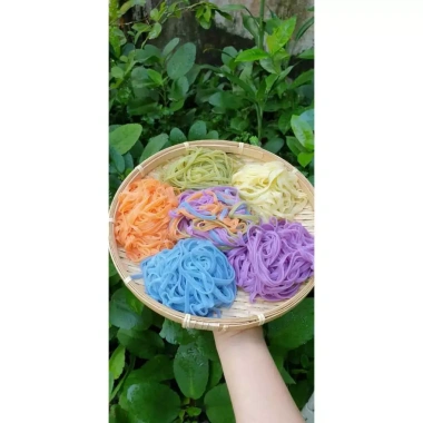 Mì bún Ngũ Sắc Liên Đồng Đặc Sản Cao Bằng - Rau Củ Hoa Đậu Biếc, Chùm Ngây, Eatclean Healthy 500g 29.500đ 4