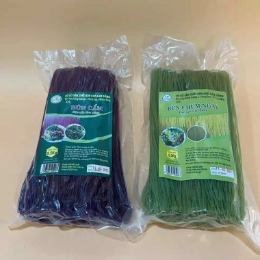 Mì bún Ngũ Sắc Liên Đồng Đặc Sản Cao Bằng - Rau Củ Hoa Đậu Biếc, Chùm Ngây, Eatclean Healthy 500g 29.500đ 9
