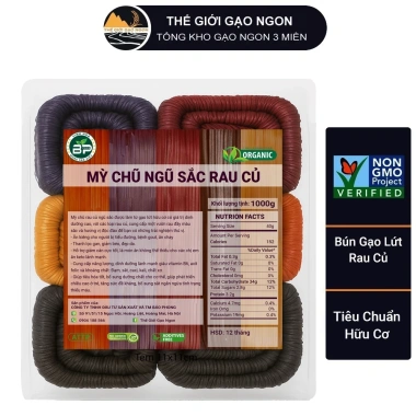 Mì chũ gạo lứt rau củ ngũ sắc, EatClean giảm giá 45.000₫, tốt cho sức khỏe