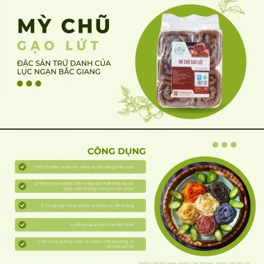 Mì chũ gạo lứt rau củ ngũ sắc, EatClean giảm giá 45.000₫, tốt cho sức khỏe