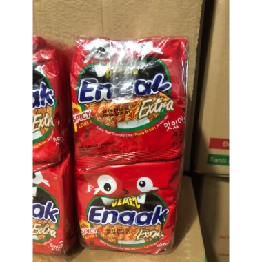 Mì Enaak Đỏ Hương Ớt Bịch 10 gói 28g - Giá ưu đãi 135.000 VNĐ, giảm từ 166.050