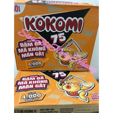 Mì Kokomi Tôm Chua Cay Chanh Ớt 75g - Thùng 30 Gói, Giảm Giá Sốc 137k