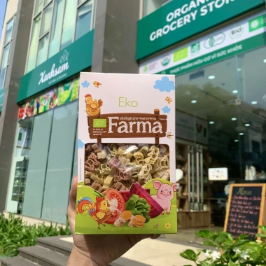 Mì Nui Rau Củ Hữu Cơ Hình Động Vật cho Bé Farma 250g - Giá ưu đãi 118.750 VND XanhSam Organic 4 Mì Nui Rau Củ Hữu Cơ Hình Động Vật cho Bé Farma 250g - Giá ưu đãi 118.750 VND XanhSam Organic 4