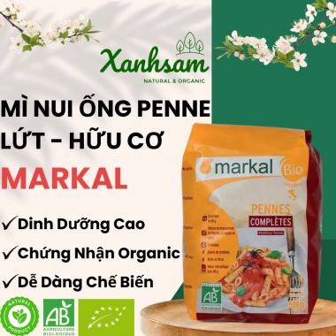 Mì NUI XOẮN BÁN LỨT HỮU CƠ 500gr MARKAL EU ORGANIC - Giảm còn 108.750₫, Thực phẩm tự nhiên, không chất bảo quản 11 Mì NUI XOẮN BÁN LỨT HỮU CƠ 500gr MARKAL EU ORGANIC - Giảm còn 108.750₫, Thực phẩm tự nhiên, không chất bảo quản 11