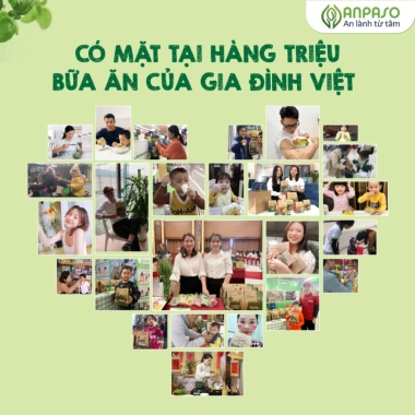 Mì rau củ ăn dặm Organic Anpaso không chiên dầu, giàu chất xơ bé 6 tháng - 55.380 VND