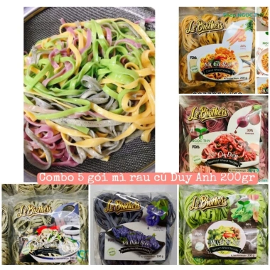 Mì rau củ bản to Duy Anh Food 200g 8 vắt - Giá chỉ 35.000, giàu chất xơ, ăn nhanh 2