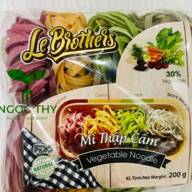 Mì rau củ bản to Duy Anh Food 200g 8 vắt - Giá chỉ 35.000, giàu chất xơ, ăn nhanh 6