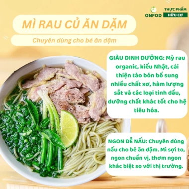 Mì rau củ Healthy ONFOD ăn dặm kiểu Nhật cho bé từ 6 tháng - Giá ưu đãi 79.000₫ 2