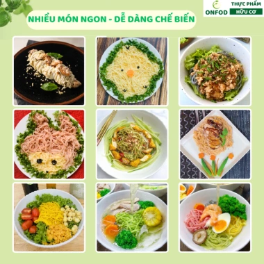Mì rau củ Healthy ONFOD ăn dặm kiểu Nhật cho bé từ 6 tháng - Giá ưu đãi 79.000₫ 7