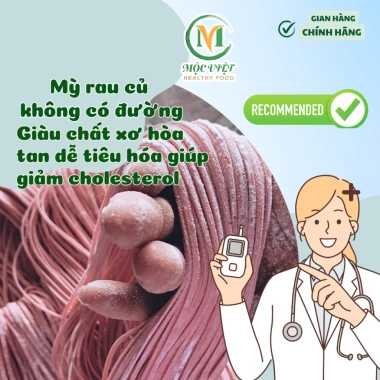 Mì rau củ hữu cơ sấy lạnh Mộc Việt 300gr - Giảm cân, ăn kiêng, tiểu đường, chỉ 69.600đ