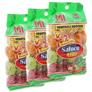 Mì Rau Củ Safoco 500g - Thực phẩm sạch, giá chỉ 39.990 VND, thương hiệu uy tín Việt