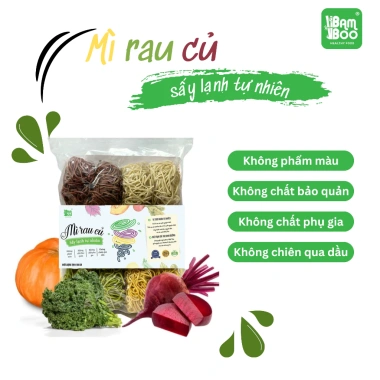 Mì Rau Củ Sấy Lạnh Bamboo 500g Không chiên dầu, ăn kiêng, mì chay hữu cơ 89.000đ 5 Mì Rau Củ Sấy Lạnh Bamboo 500g Không chiên dầu, ăn kiêng, mì chay hữu cơ 89.000đ 5