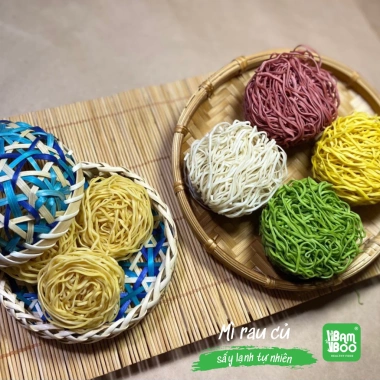 Mì Rau Củ Sấy Lạnh Bamboo 500g Không chiên dầu, ăn kiêng, mì chay hữu cơ 89.000đ