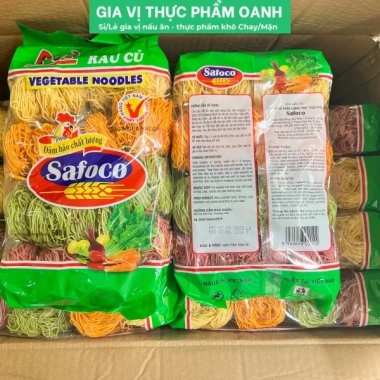 Mì rau củ sợi nhỏ 20 gói 500gr - Thùng 20, giá ưu đãi 691.000₫, dinh dưỡng, nấu nhanh