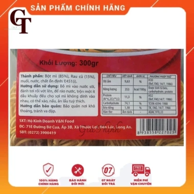 Mì rau củ sợi nhỏ đa màu 300g - Ngon Dài Số 1, giá chỉ 35.000₫, đậm đà vị nguyên liệu