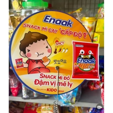 Mì Snack Enaak Hương Ớt Cấp độ 1 Cay Nhẹ Bán Sỉ 20 Gói x 18g Giá Ưu đãi 75.000đ