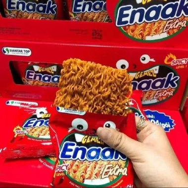 Mì Snack Enaak Hương Ớt Cấp độ 1 Cay Nhẹ Bán Sỉ 20 Gói x 18g Giá Ưu đãi 75.000đ