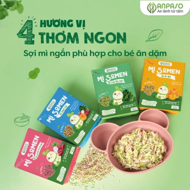 Mì Somen ăn dặm Anpaso cho bé 6 tháng, sợi cắt nhỏ dễ nhai, giá ưu đãi 51.883đ