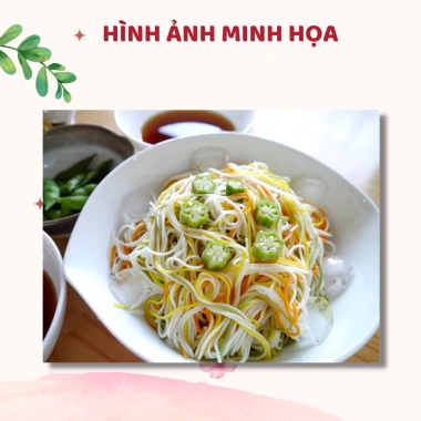 Mì somen ngũ sắc tôm rau củ 320g cho bé ăn dặm 12 tháng - giá 75.000đ - nepshop1