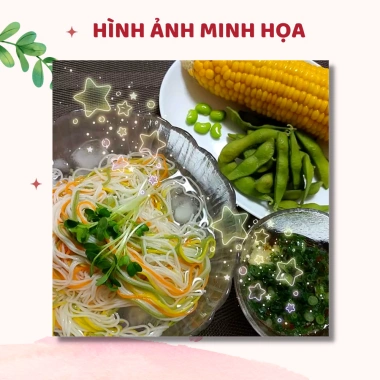Mì somen ngũ sắc tôm rau củ 320g cho bé ăn dặm 12 tháng - giá 75.000đ - nepshop1