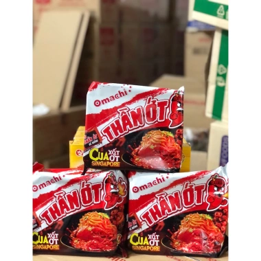 Mì Trộn Omachi Cua Xốt Ớt Singapore - Gói Thần Ớt Đậm Đà 126g Giá 82.000₫ 2