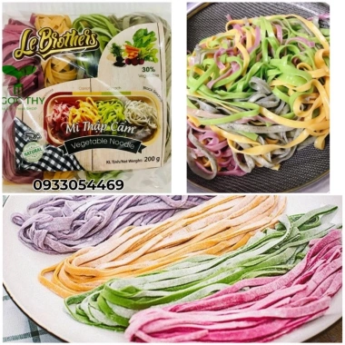 Mì tươi rau củ thập cẩm Le Brother - Organic Duy Anh Food 200g (8 vắt) giá 43.500đ 6