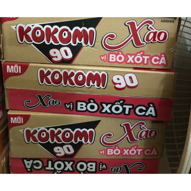 Mì Xào Kokomi Đại 90 vị - Bò xốt cà & Hải sản cay tê, Thùng 30 gói, 158.000₫ 4