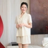 Mialala Bộ Mặc Nhà Tay Ngắn Quần Ngắn Cổ Pyjama Cotton Mềm Mại, Thoải Mái Cho Nữ - Giá 549.000₫ 6