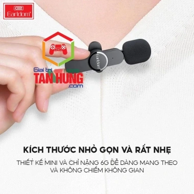 Mic Thu Âm Không Dây Cài Áo Earldom MC3C cho iPhone - Giá 389.000₫, giảm 85.580₫ 7