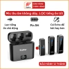 Mic thu âm không dây lọc tiếng ồn, cài áo livestream, quay vlog, pin sạc, giảm echo giá 388.000đ