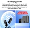 Mic thu âm không dây lọc tiếng ồn, cài áo livestream, quay vlog, pin sạc, giảm echo giá 388.000đ 5
