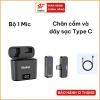 Mic thu âm không dây lọc tiếng ồn, cài áo livestream, quay vlog, pin sạc, giảm echo giá 388.000đ 9