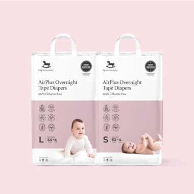Michibaby Bỉm Đêm Applecrumby AirPlus Overnight Mega Mini NB S M L XL XXL siêu thấm 12h Giá 260.000₫ 4 Michibaby Bỉm Đêm Applecrumby AirPlus Overnight Mega Mini NB S M L XL XXL siêu thấm 12h Giá 260.000₫ 4